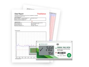 USB single use temperature logger for Kiwi transportation