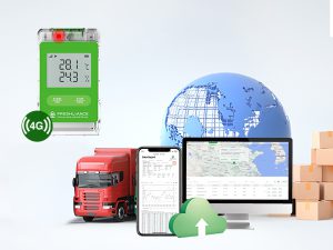 Real-time temperature data logger for vaccine transportation