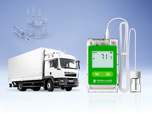 Real-time temperature monitoring for pharmaceutical transportation